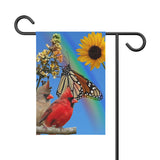 Monarch and Cardinal Garden Banner
