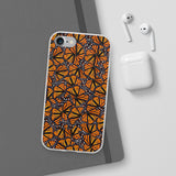 Monarch Butterfly Wings Flexi phone Cases, Iphone, Samsung