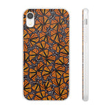 Monarch Butterfly Wings Flexi phone Cases, Iphone, Samsung