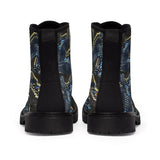 Black Swallowtail Wings Women's Canvas Boots