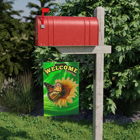 Monarch and Sunflower Garden Banner