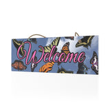 Butterfly Welcome Ceramic Wall Sign