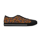 Women's Low Top Sneakers, Monarch Butterfly Shoes, Monarch Wings