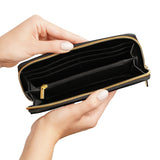 Monarch and Sunflower Zipper Wallet v2 Black