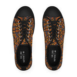 Women's Low Top Sneakers, Monarch Butterfly Shoes, Monarch Wings