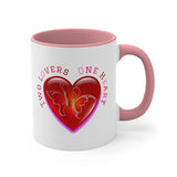 Butterfly Valentine Accent Coffee Mug, 11oz