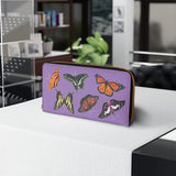 Purple Butterfly Zipper Wallet compliment your butterfly bag