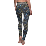 Black Swallowtail wings Women's Casual Leggings