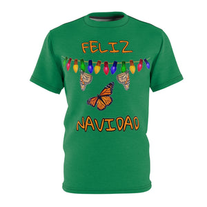 Monarch Butterfly Christmas Feliz Navidad Unisex Tee FREE SIPPING