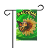 Monarch and Sunflower Garden Banner