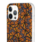 Monarch Butterfly Wings Flexi phone Cases, Iphone, Samsung