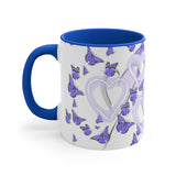 purple Monarchs 11oz Accent Mug