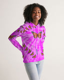 Monarch Butterfly Hoodie (Pink tie dye) Women's Hoodie