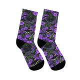 Black Swallowtail and Asters DTG Socks - Inspired Passion Productions