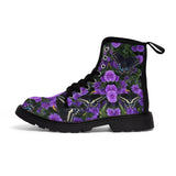 Black Swallowtail Butterfly Women's Canvas Boots