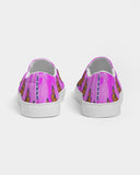 Pink tie dye Women's Slip-On Canvas Shoe