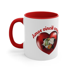 Monarch Coffee Mug, Love Conquers All - Printed in Australia