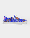 Blue tie dye Women's Slip-On Canvas Shoe