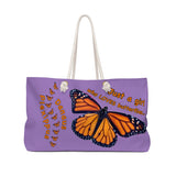 Monarch Butterfly Weekender Bag violet