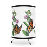 Monarchs and Milkweed Tripod Lamp with High-Res Printed Shade, US\CA plug