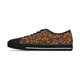 Women's Low Top Sneakers, Monarch Butterfly Shoes, Monarch Wings