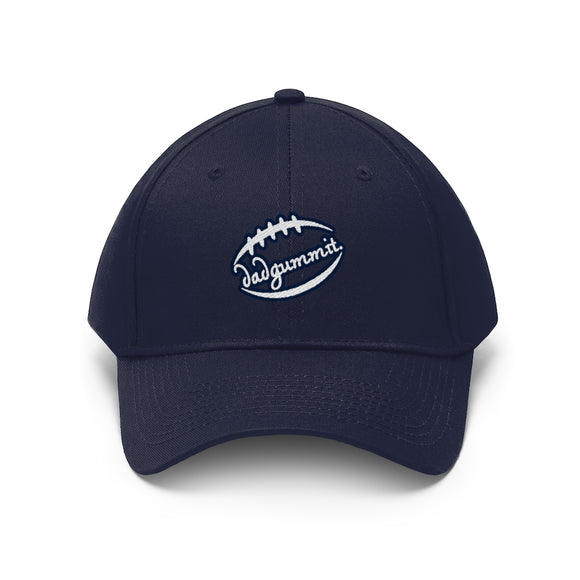 Dadgummit Navy and White of Unisex Twill Hat FREE SHIPPING