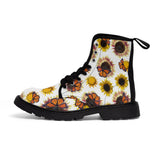 Sunflowers and Monarchs Women's Canvas Boots