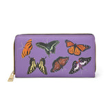 Purple Butterfly Zipper Wallet compliment your butterfly bag