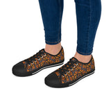 Women's Low Top Sneakers, Monarch Butterfly Shoes, Monarch Wings