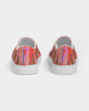 Orange tie Dye Women's Slip-On Canvas Shoe