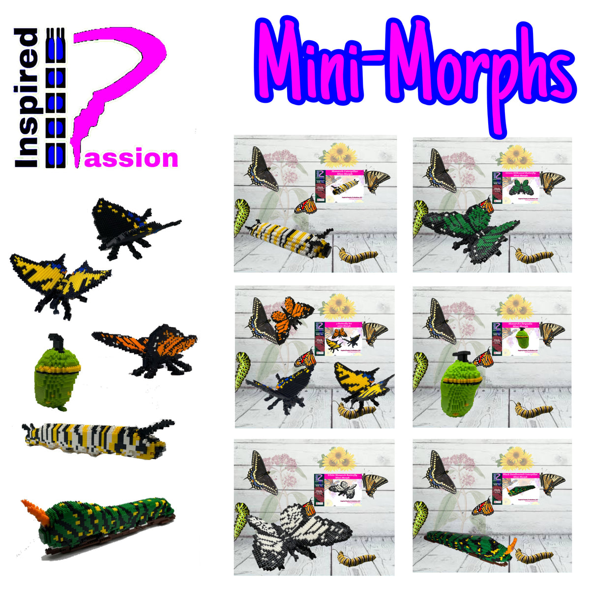 Complete Mini Morph Collection Micro-Block Brick Model, Designed and P ...