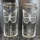 Monarch Butterfly Pint Glass, Mug, or can glass