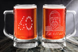 Personalize Large Glass Beer Steins - hand etched - Inspired Passion Productions