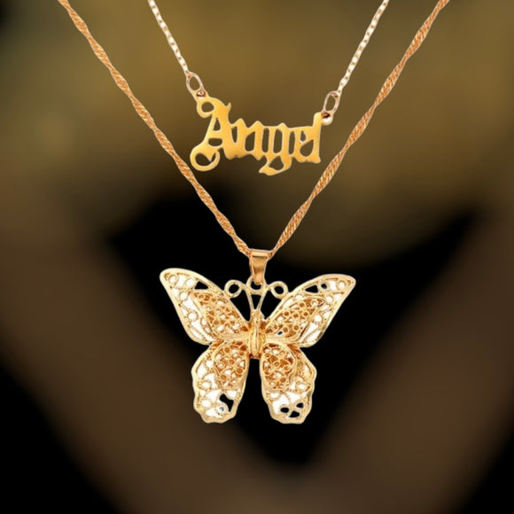 Bohemian Butterfly Multilayer Necklaces