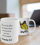 Bible Verse Coffee Mugs II, with Butterflies