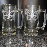 Monarch Butterfly Pint Glass, Mug, or can glass