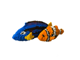 Blue Tang and Clownfish 2 Model Mini Morph set