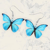 Blue Morpho Butterfly Earrings