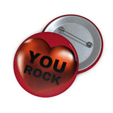 Valentine Hearts Pin-back Buttons