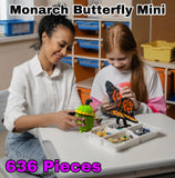 Monarch Butterfly Mini Morph Micro-Block Brick Model, Designed and Packaged in USA