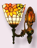 Wall Lamp, Butterfly Stained Glass and Sconce Design