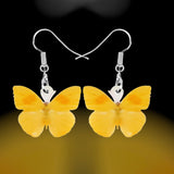 Yellow Butterfly Earrings