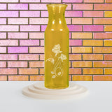 Valentine Vase, etched Glass