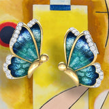 Green Butterfly Earring