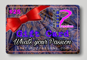 Gift Cards for Inspired Passion