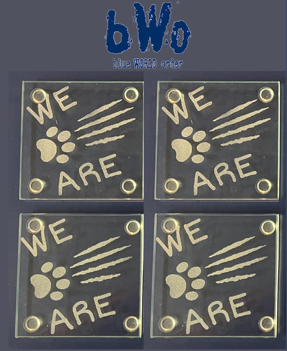 Paw Scratch Coaster (WE ARE) SET OF 4 - Inspired Passion Productions