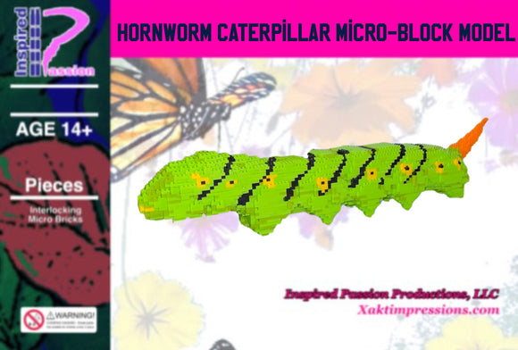 Hornworm Caterpillar Micro Block Model