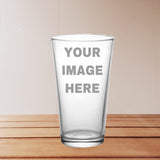 Personalized 16 oz Beer/Bar glass - Inspired Passion Productions
