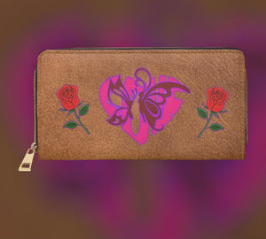 Love Valentine Zipper Wallet