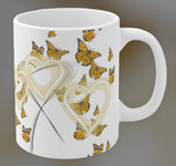 Butterflies and Hearts Mugs